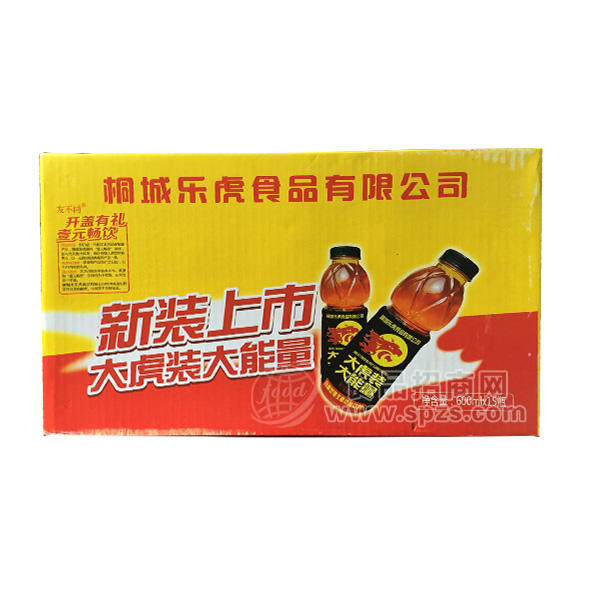 ·大虎装大能量 玛咖型维生素能量饮料600mlx15瓶 