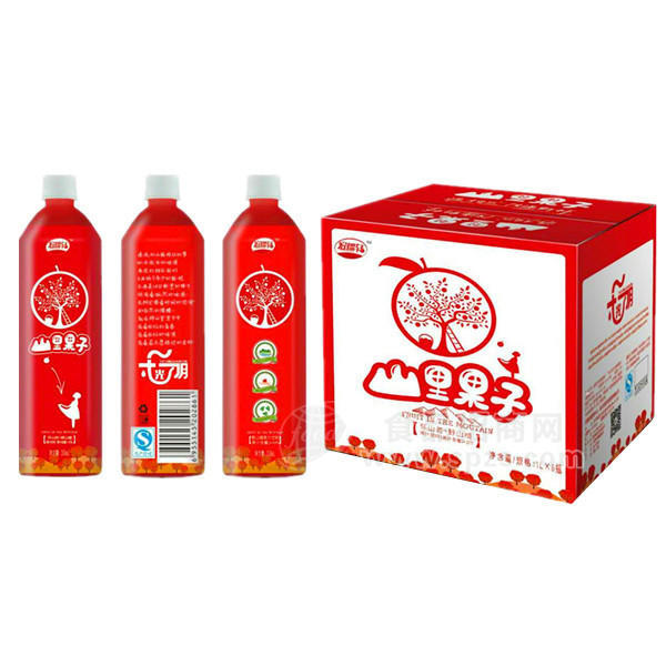 ·宏瑞轩山里果子怀山药+野山楂果汁饮料1Lx6瓶 