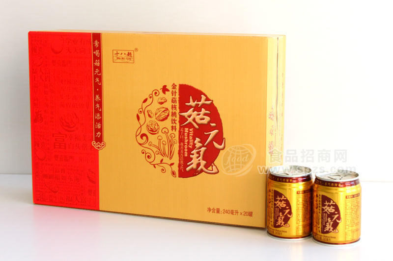 菇元氣金針菇核桃飲料1