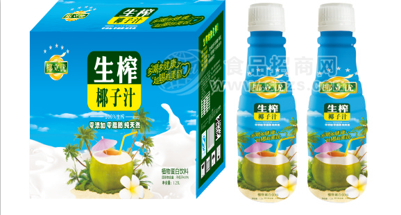 椰立優(yōu)生榨椰子汁1.25LX2瓶