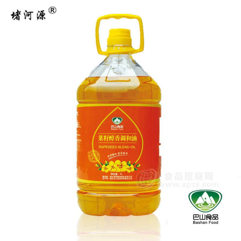 堵河源菜籽醇香調(diào)和油5L裝