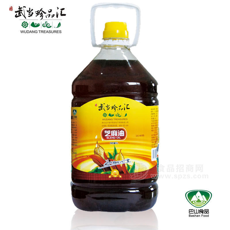 武當(dāng)珍品匯醇香芝麻油5L裝