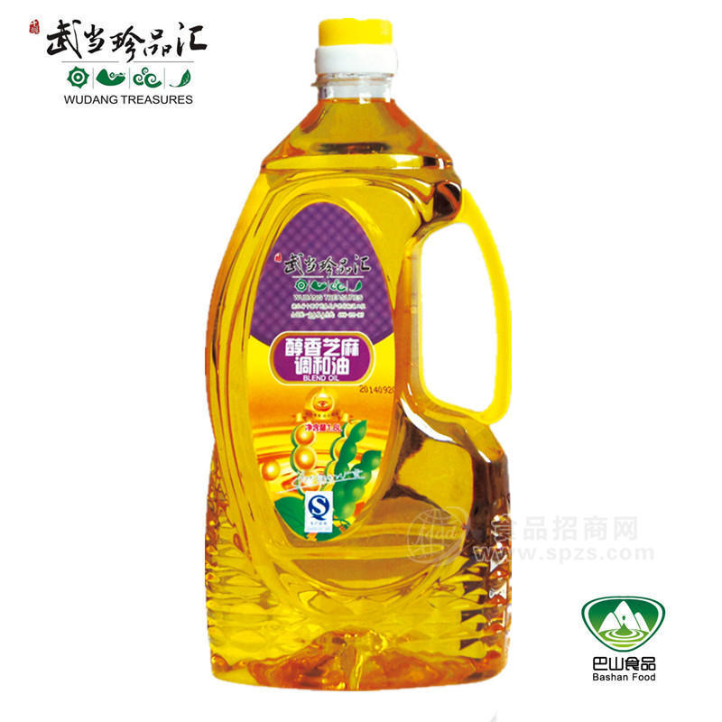 武当珍品汇醇香芝麻调和油1.8L装
