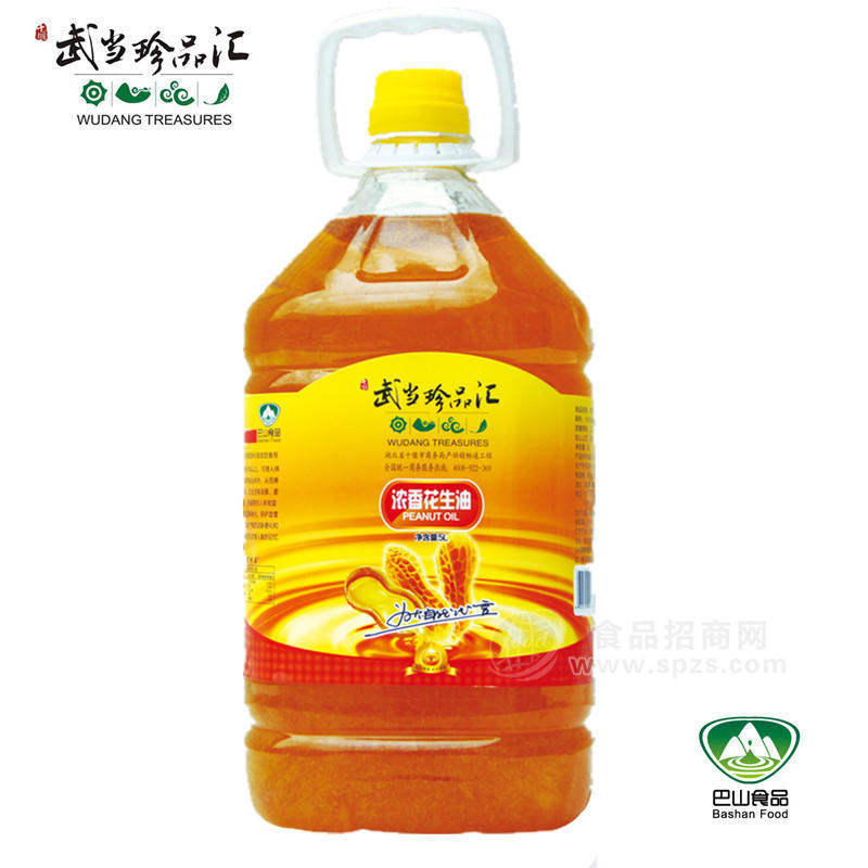 武當(dāng)珍品匯醇濃花生油5L裝