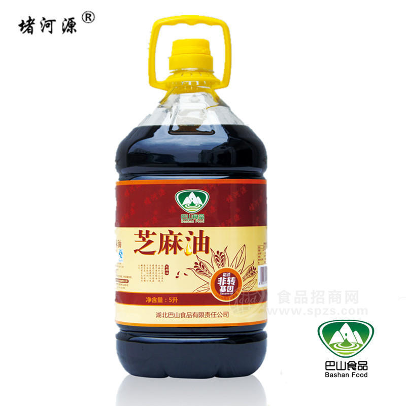 堵河源醇香芝麻油5L裝