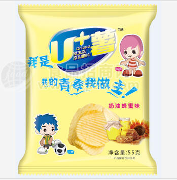 爱心相伴  奶油蜂蜜味薯片