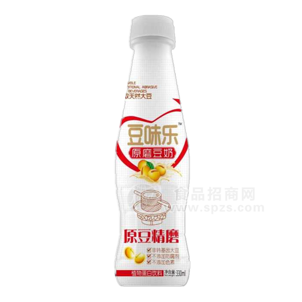 豆味乐 原磨豆奶 植物蛋白饮料 330ml