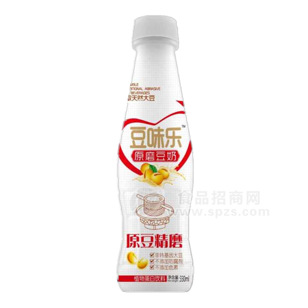 豆味樂(lè) 原磨豆奶 植物蛋白飲料 330ml