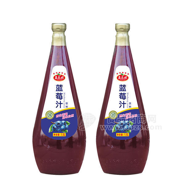·益乐欢 蓝莓汁 饮料 1.5L 