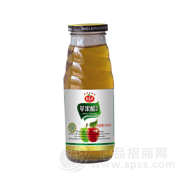 ·益乐欢 苹果醋饮料 330ml 