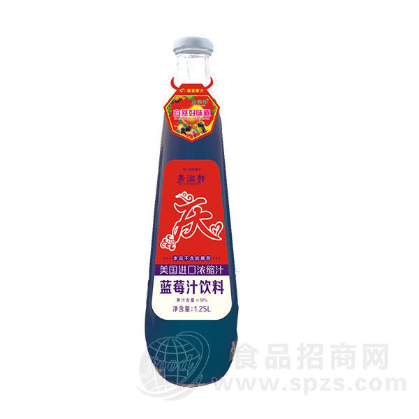 果滋邦 蓝莓汁饮料 风味饮料 1.25L