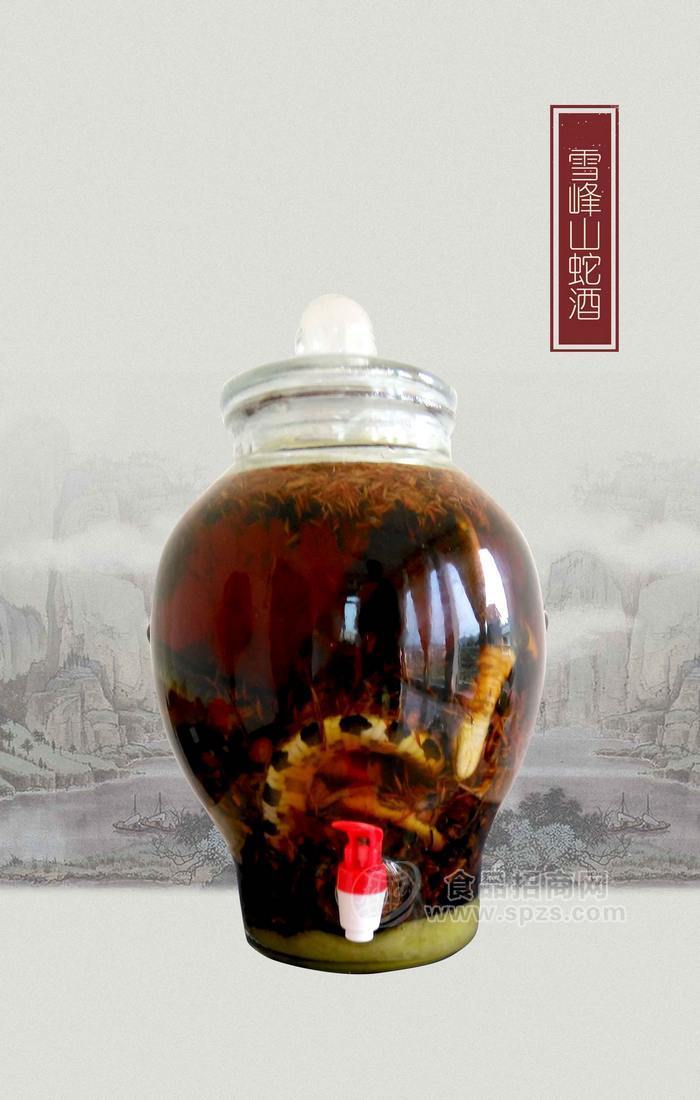 湖南雪峰山蛇酒12000ml玻璃装