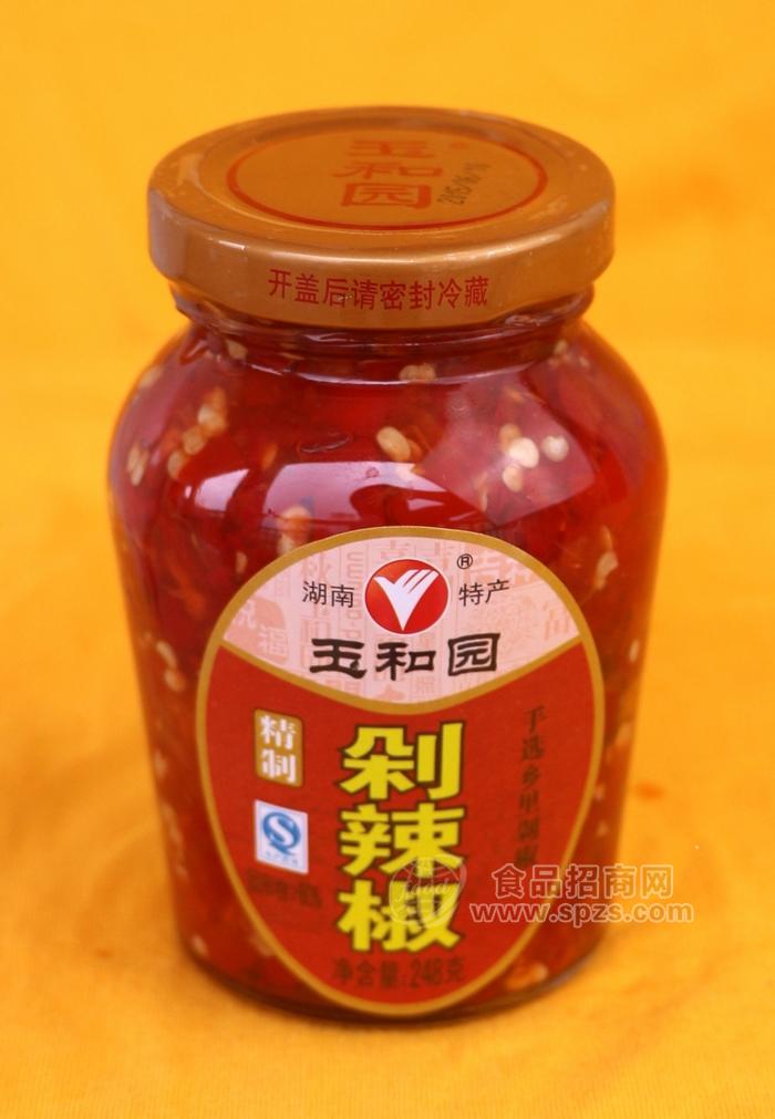 四川玉和园精制剁辣椒248g*12瓶，四川剁辣椒，玻璃瓶装