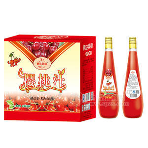 鹏达果缘  樱桃汁 838mlx8瓶