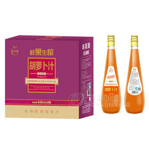 鮮果生榨胡蘿卜汁飲料848mlx8瓶