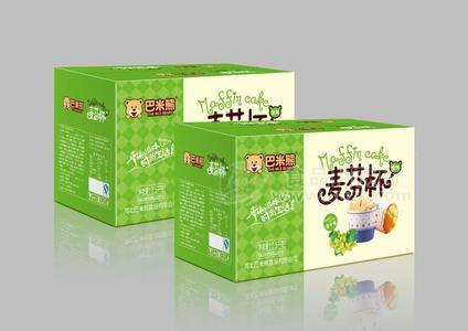 巴米熊麦芬杯蛋糕提子味箱装2.5kg