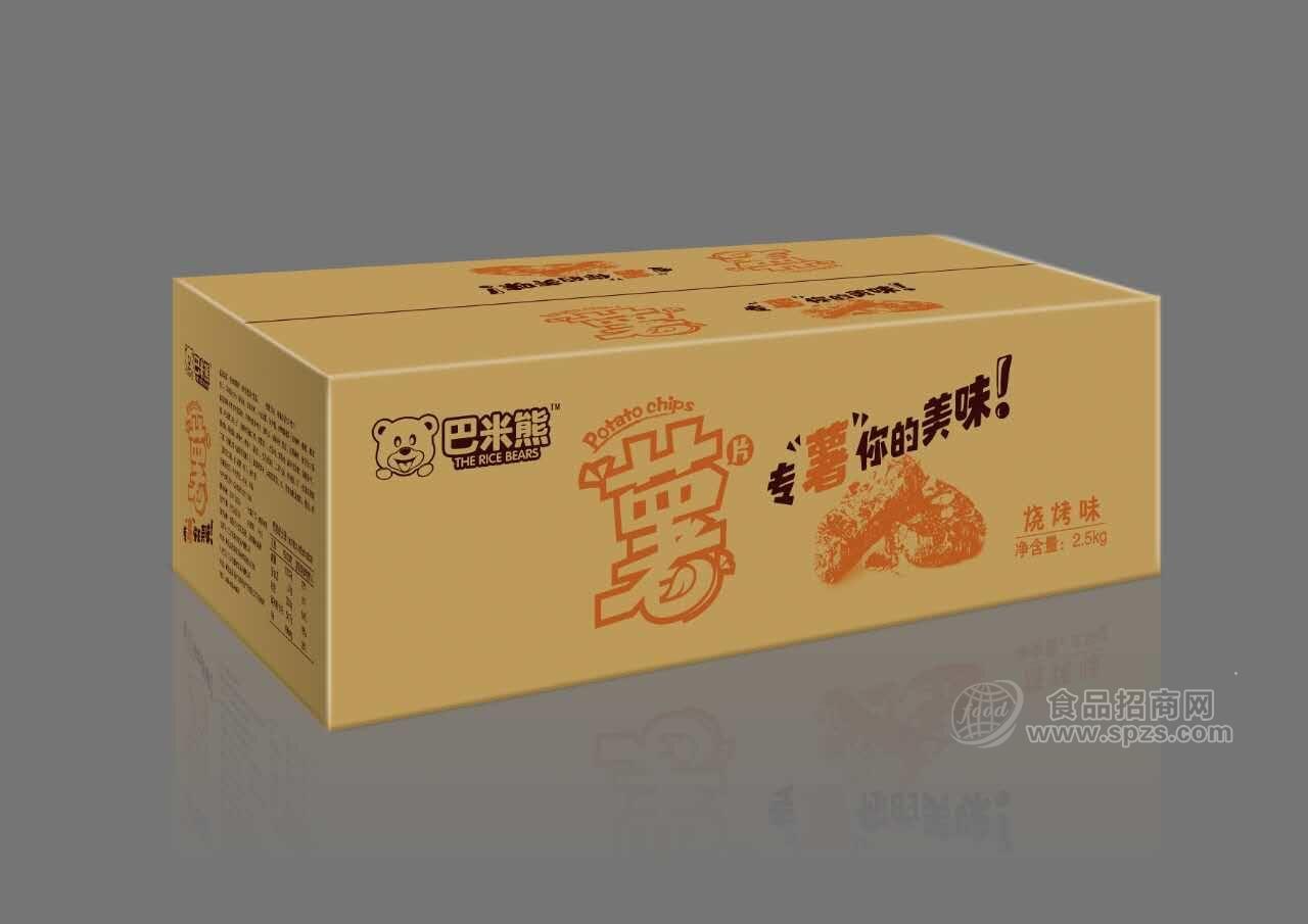 巴米熊薯片燒烤味箱4kg