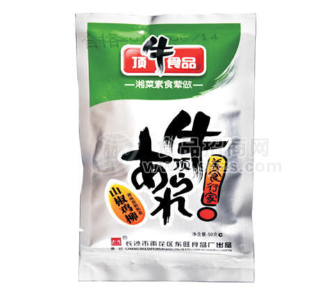 顶牛铝膜50g山椒鸡柳