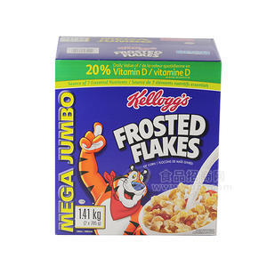 KELLOGGS家乐氏FROSTED FLAKES营养麦片早餐 1.41千克 2袋装