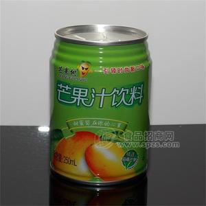 芒果汁果汁飲料250ML金屬罐裝禮盒全國招商