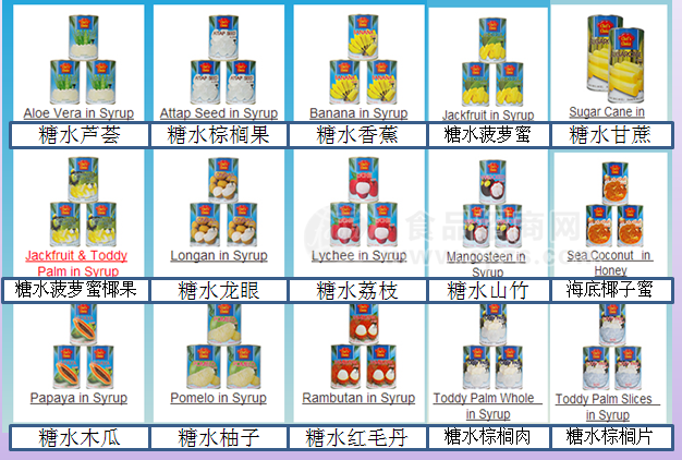 泰國(guó)廚之選糖水水果罐頭