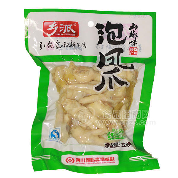 ·乡派鸡爪 泡脚凤爪山椒味228g 