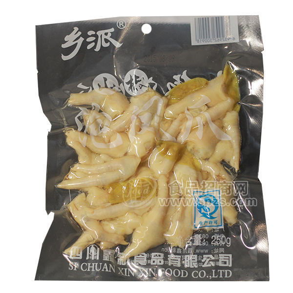 ·乡派鸡爪 泡脚凤爪山椒味250g 