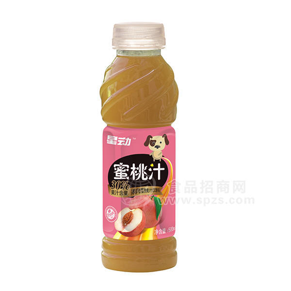 星動(dòng) 蜜桃汁  果肉型果汁飲料 500ml