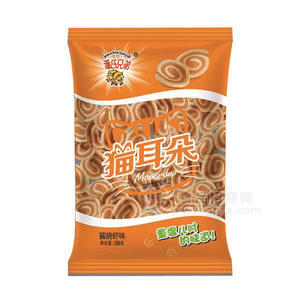 潘氏兄弟貓耳朵 膨化食品 醬燒蝦味298g