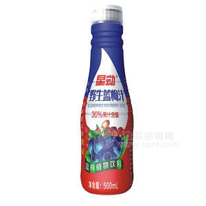 星动  野生蓝枸汁  果汁饮料 500ml