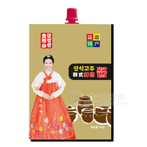 延边特产 金刚山韩式辣椒酱100g