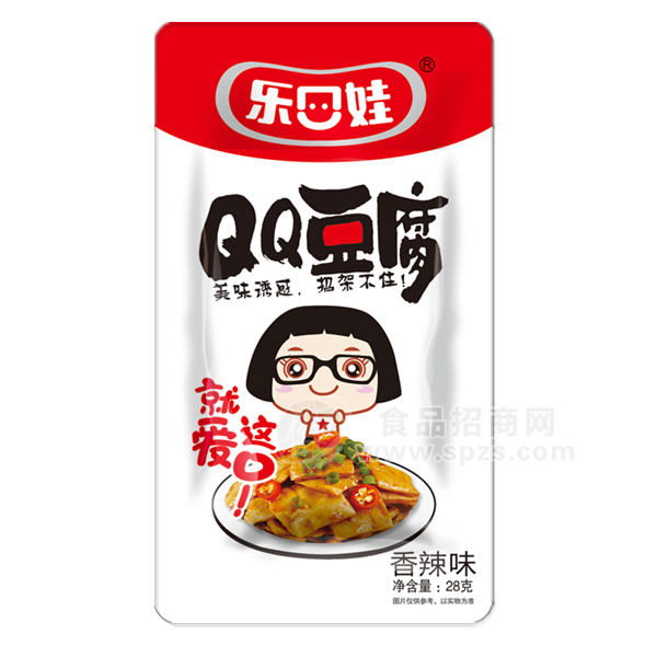 樂(lè)口娃 QQ豆腐香辣味豆制品28g