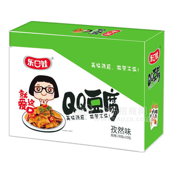 樂口娃 QQ豆腐孜然味豆制品28gx20包