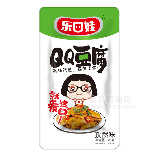 乐口娃 QQ豆腐孜然味豆制品28g