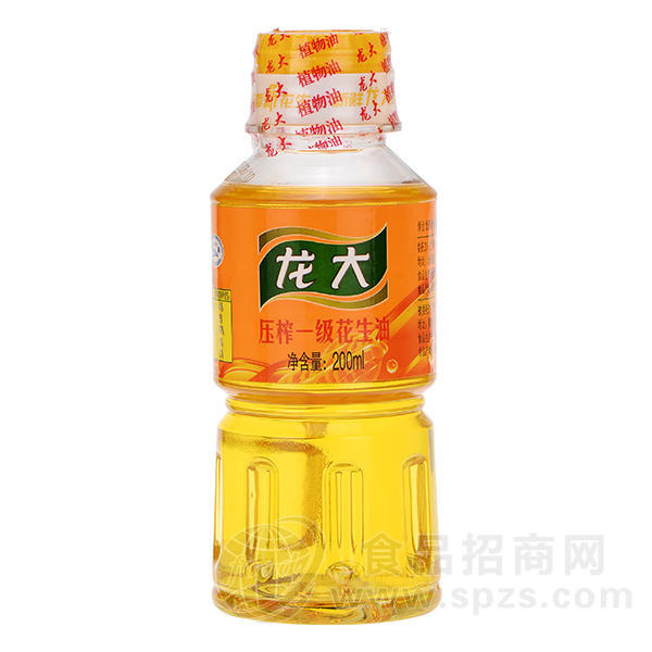 龙大食用油压榨一级花生油200ml