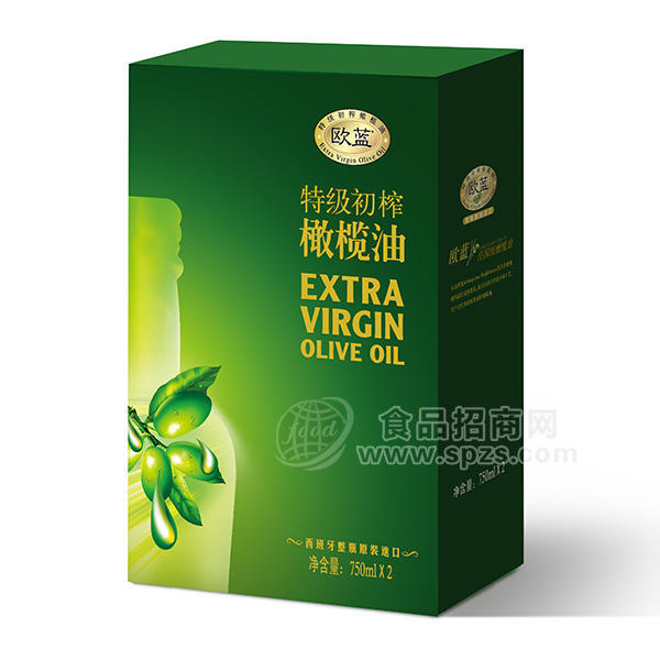 特级初榨橄榄油食用油750mlx2瓶