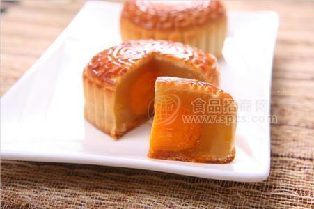顺香食品 月饼实物图 双黄月饼