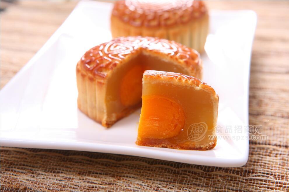 顺香食品 月饼实物图 双黄月饼