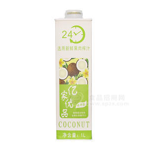 億家優(yōu)品飲料 生榨椰子汁1L