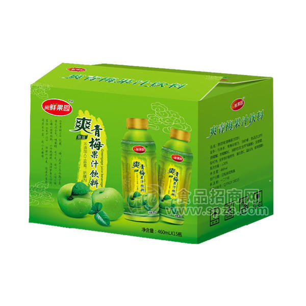 ·闽鲜果园爽青梅果汁饮料 460mlx15瓶 