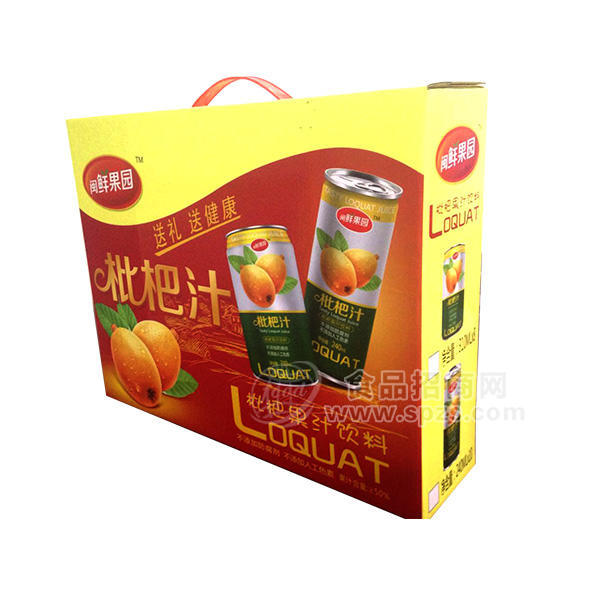 ·闽鲜果园 枇杷汁 果汁饮料 礼盒 