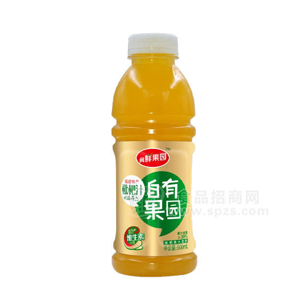 ·闽鲜果园 自有果园 枇杷汁 果汁饮料500ml 