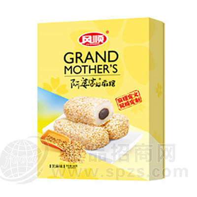 阿婆家的 麻薯 芝麻味 休闲食品 360g