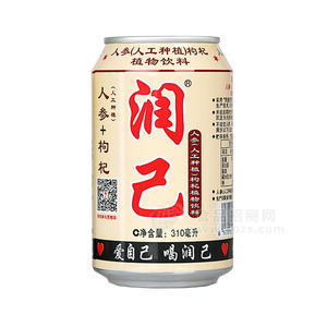 潤己植物蛋白飲料 人參枸杞飲料 310ml