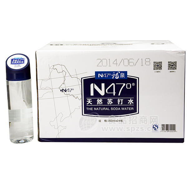 ·N47度 天然苏打水350mlx24瓶 
