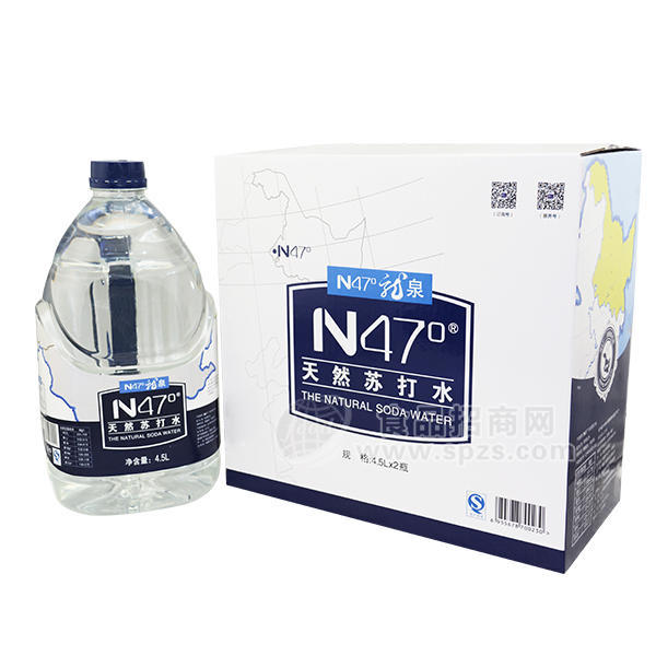 ·N47度 天然苏打水4.5Lx2瓶 