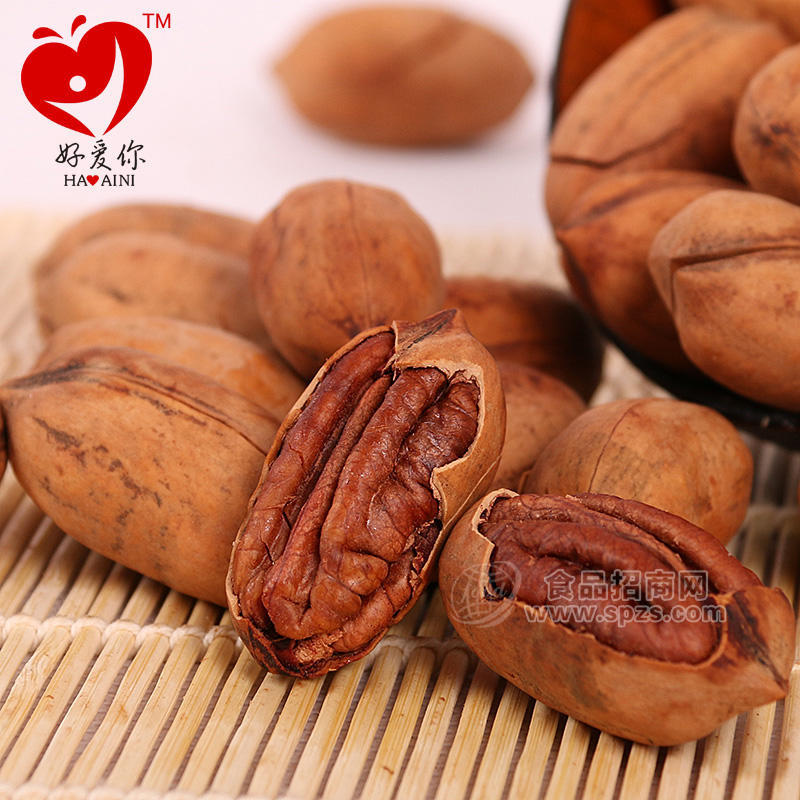 好爱你坚果 新货 美国进口零食奶油味碧根果长寿果盒装