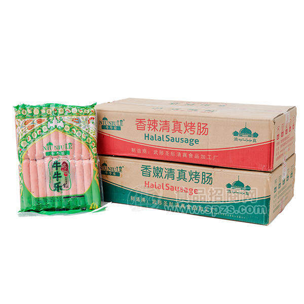 ·牛牛乐香辣清真烤肠 休闲食品 