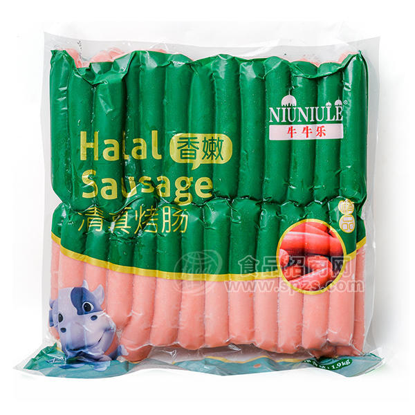 ·牛牛乐香嫩清真烤肠 香肠1.9kg 