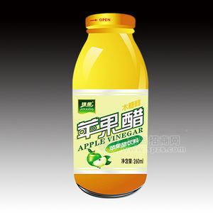 錦星 蘋果醋飲料260ml